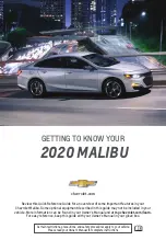 Chevrolet Malibu 2020 Getting To Know Manual preview