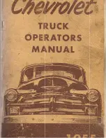 Chevrolet One Series 1955 Owner'S Manual preview
