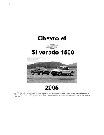 Chevrolet Silverado 2005 Description & Operation предпросмотр