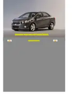 Chevrolet Sonic 2012 Body Repair Manual preview