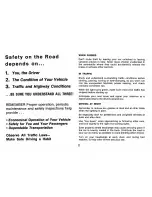 Preview for 5 page of Chevrolet station wagon 1970 Important Operating, Maintenance And Safety Instructions