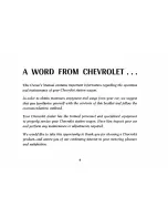 Preview for 7 page of Chevrolet station wagon 1970 Important Operating, Maintenance And Safety Instructions