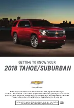 Chevrolet Suburban 2018 Getting To Know Your preview