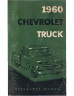 Preview for 1 page of Chevrolet truck 1960 Operator'S Manual