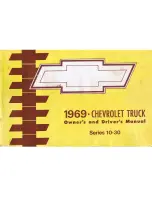 Chevrolet TRUCK 1969 Owner'S Manual preview