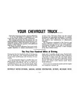 Предварительный просмотр 7 страницы Chevrolet TRUCK 1969 Owner'S Manual