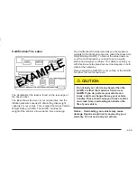 Предварительный просмотр 343 страницы Chevrolet VENTURE 2004 Owner'S Manual