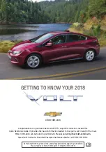 Preview for 1 page of Chevrolet VOLT 2018 Getting To Know Manual