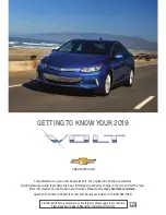 Chevrolet VOLT 2019 Quick Reference Manual preview