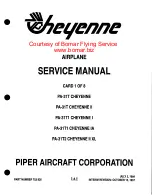 Cheyenne PA-31T CHEYENNE Service Manual preview