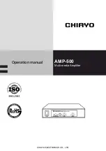 Chiayo AMP-500 Operation Manual предпросмотр