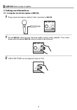 Preview for 4 page of Chiayo AMP-500 Operation Manual