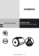 Chiayo Coach 400 Series Operation Manual preview