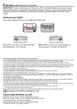 Предварительный просмотр 4 страницы Chiayo DB-2400 Operation Manual