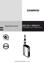 Preview for 1 page of Chiayo DCT-611 Operation Manual