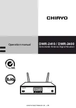 Preview for 1 page of Chiayo DWR-2410 Operation Manual