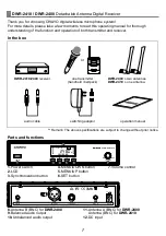 Preview for 2 page of Chiayo DWR-2410 Operation Manual