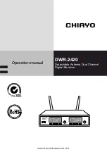 Предварительный просмотр 1 страницы Chiayo DWR-2420 Operation Manual