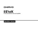 Chiayo EZtalk Operation Manual preview