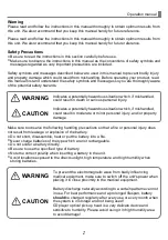 Предварительный просмотр 3 страницы Chiayo Focus 500 series Operation Manual