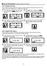 Предварительный просмотр 10 страницы Chiayo Focus 500 series Operation Manual