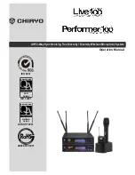 Chiayo Live-100 series Operation Manual предпросмотр