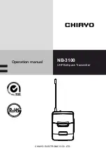 Preview for 1 page of Chiayo NB-3100 Operation Manual