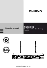 Chiayo NDR-3900 Operation Manual preview