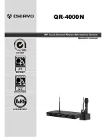 Chiayo QR-4000N Operation Manual preview