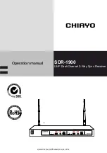 Предварительный просмотр 1 страницы Chiayo SDR-1900 Operation Manual