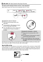 Предварительный просмотр 4 страницы Chiayo SDR-1900 Operation Manual