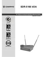 Chiayo SDR-5100 IrDA Operation Manual preview