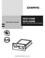 Chiayo SDR-5100M Operation Manuals preview