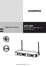 Chiayo SDR-5900 Operation Manual preview