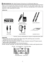 Preview for 2 page of Chiayo SDR-6220 Operation Manual