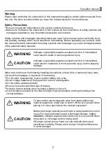 Preview for 3 page of Chiayo Smart 300 Operation Manual