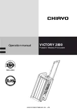 Предварительный просмотр 1 страницы Chiayo VICTORY 2000 Operation Manual