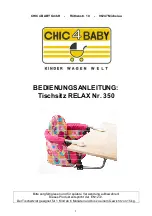 Chic 4 Baby RELAX 350 Quick Start Manual preview