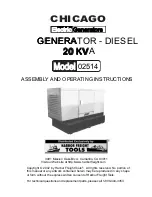 Preview for 1 page of Chicago Electric 02514 Assembly And Operating Instructions Manual