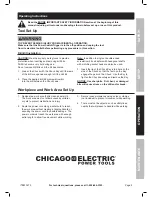 Предварительный просмотр 9 страницы Chicago Electric 1/2" variable Speed Reversible HEAVY DUTY DRILL 69452 Owner'S Manual & Safety Instructions