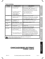 Предварительный просмотр 13 страницы Chicago Electric 1/2" variable Speed Reversible HEAVY DUTY DRILL 69452 Owner'S Manual & Safety Instructions