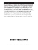 Preview for 12 page of Chicago Electric 14 Industrial Cut-off Saw 68104 Owners & Safety Instructions