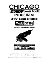 Preview for 1 page of Chicago Electric 31309 Assembly & Operating Instructions