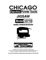 Предварительный просмотр 1 страницы Chicago Electric 33710 Assembly & Operating Instructions