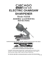 Предварительный просмотр 1 страницы Chicago Electric 40208 Assembly And Operating Instructions Manual