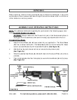 Preview for 10 page of Chicago Electric 4095 Assembly And Operating Instructions Manual