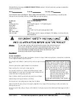 Предварительный просмотр 2 страницы Chicago Electric 41903 Assembly & Operating Instructions