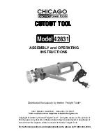 Chicago Electric 42831 Assembly And Operating Instructions Manual предпросмотр