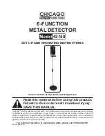 Preview for 1 page of Chicago Electric 43150 Set Up And Operating Instructions Manual