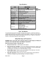 Preview for 2 page of Chicago Electric 46737 Assembly And Operating Instructions Manual